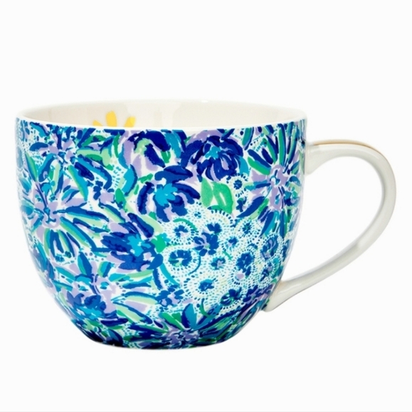 Lilly Pulitzer Ceramic Mugs Set of 2 NIB - Picture 2 of 4